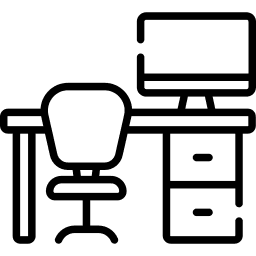 black office moving icon